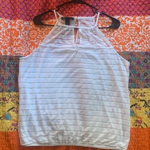 White halter top